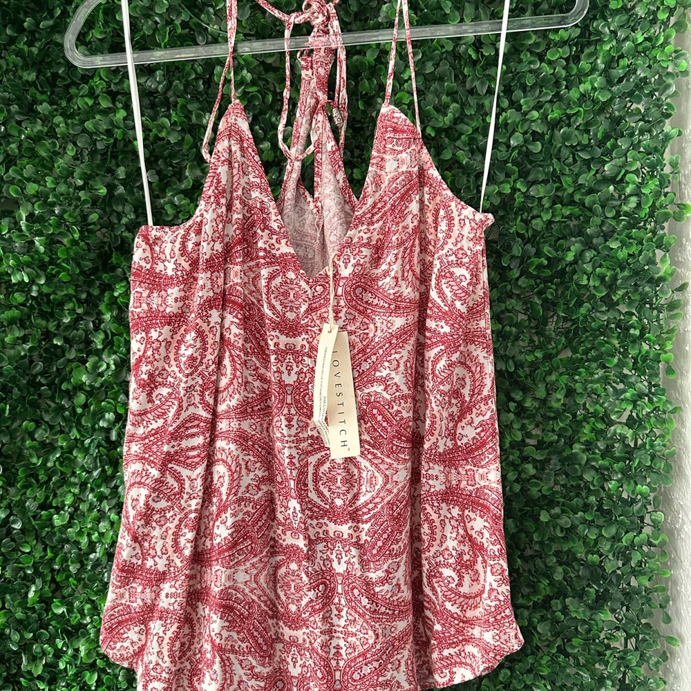 Lovestitch Burgundy Paisley Camisole
